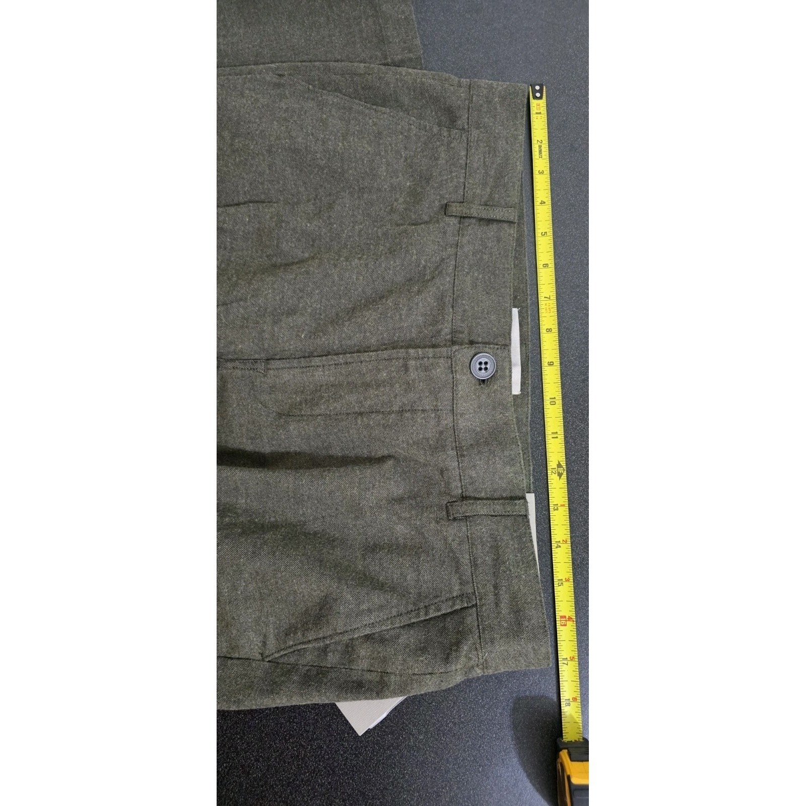 New Hudson Pants 33x32 Men Straight Heather Green Career Trouser Slack Business — image 8 of 8